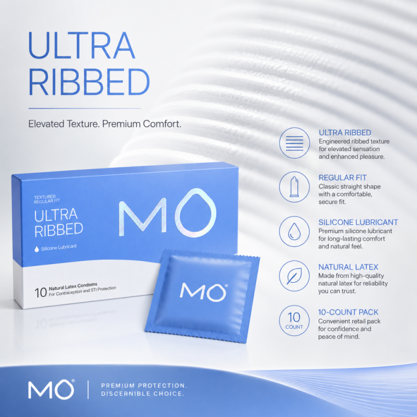 MO Ultra Ribbed - Außergewöhnlich gerippte Kondome (10 Stk.)