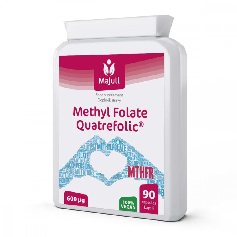 Majuli - Methyl Folate Quatrefolic® 600 µg 90 kapsúl - VEGAN