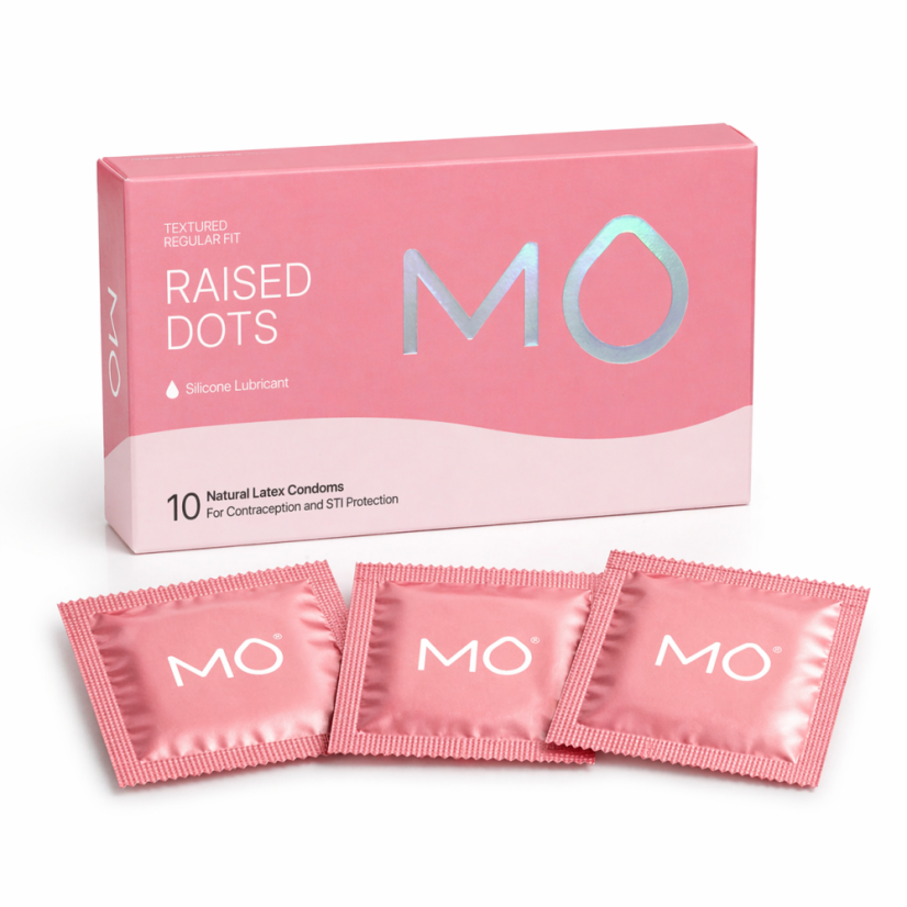 MO Raised Dots - Kondómy s jemnými výstupkami (10 ks)