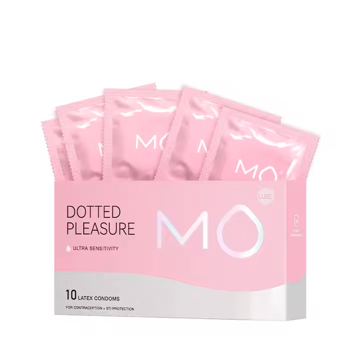 MO Dotted Pleasure - Pontozott óvszerek fokozott élvezetért (10 db)