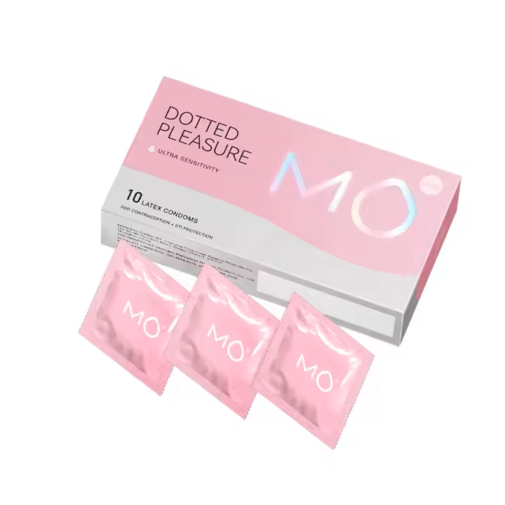 MO Dotted Pleasure - Pontozott óvszerek fokozott élvezetért (10 db)