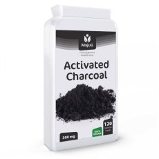 Majuli Activated charcoal 300 mg 120 capsules VEGAN